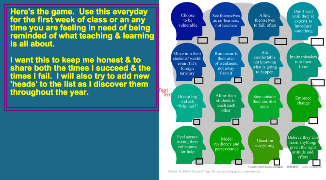 learning checklist