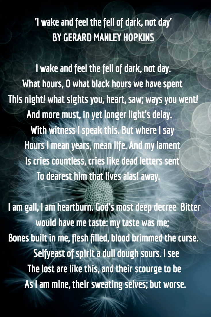 Gerard M. Hopkins' Centennial: A Sonnet Sating Like Well Water Running Long and Cold